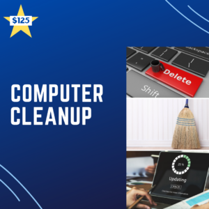 Notice your computer is running slow? It may be time for a clean up. We'll update drivers, get rid of unused software and make sure necessary updates are installed. This will provide you with MORE storage and increase the speed at which your computers run!