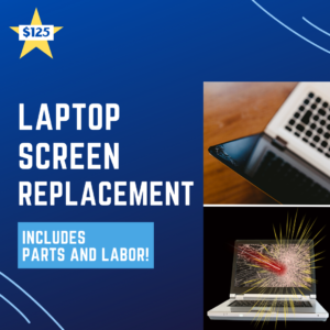 Accidents happen. We'll replace your laptop screen so that it's good as new. 