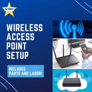 Having trouble getting secure internet connection in all areas of your building? Let us fix this problem by installing access points to ensure all employees' devices are always connected and working efficiently. 