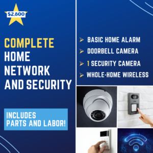 With a whole-home wireless set up, you have access to share your internet connection with multiple people and devices throughout your entire household. In addition to this deal, get ready to enhance security around your property. If you want to catch the action, call Jackson!